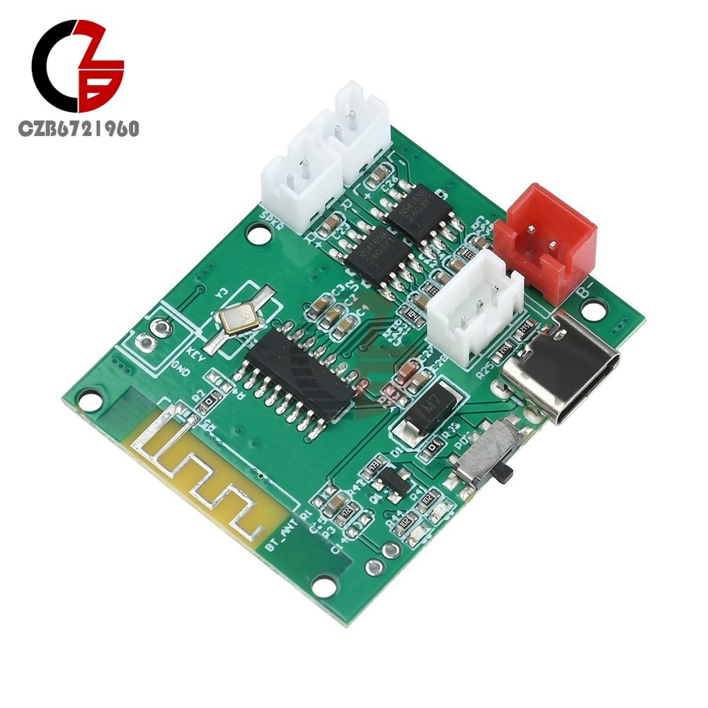 DC3.7V-5V 5W+5W Stereo 5.0 Bluetooth Bluetooth Decoder Module w/ Power Amplifier