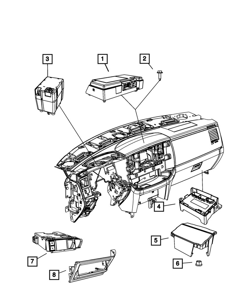 Genuine Mopar Transfer Case Control Module 56030123AD