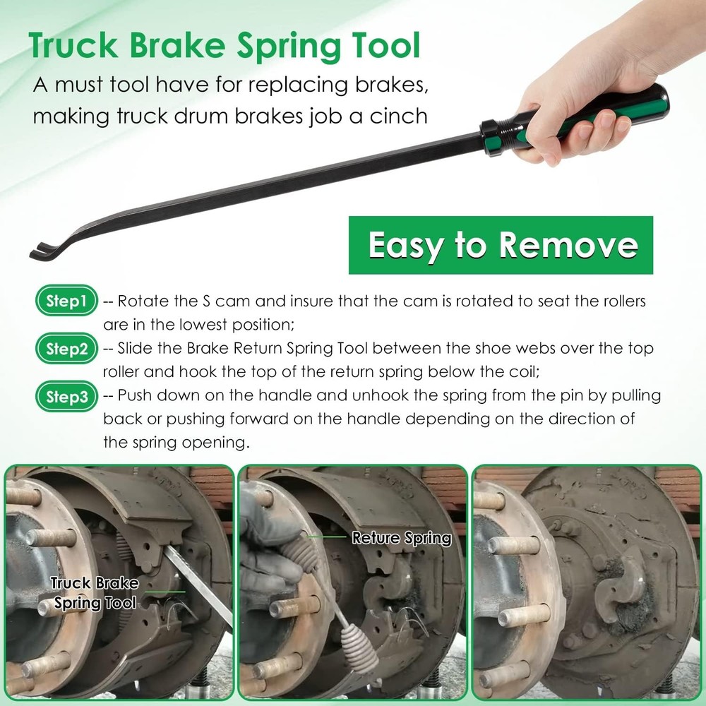 Brake Return Spring Tool for Truck&Trailer for S-cam Return Spring,Spring Tech