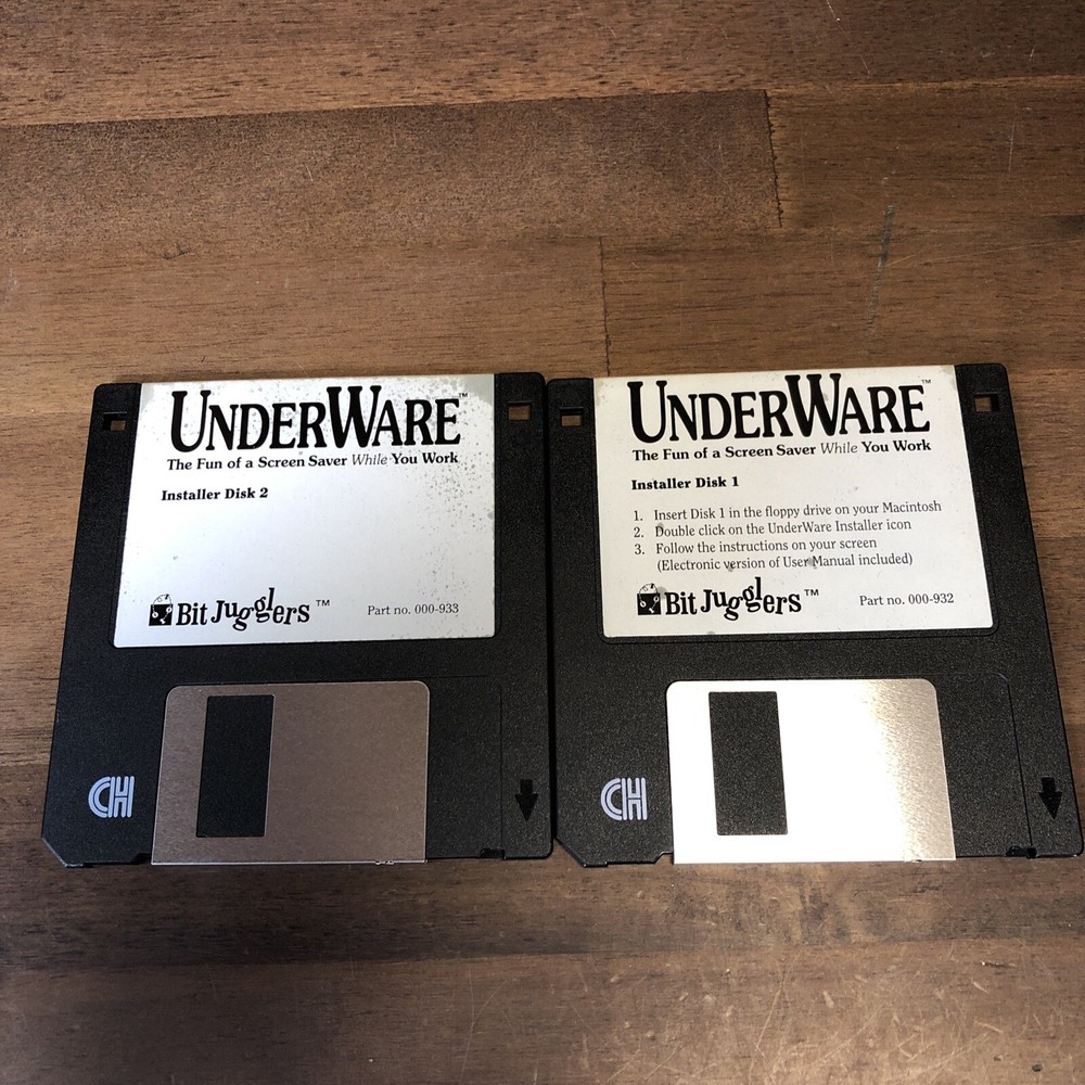 Vintahe 1994 UnderWare Software for Macintosh