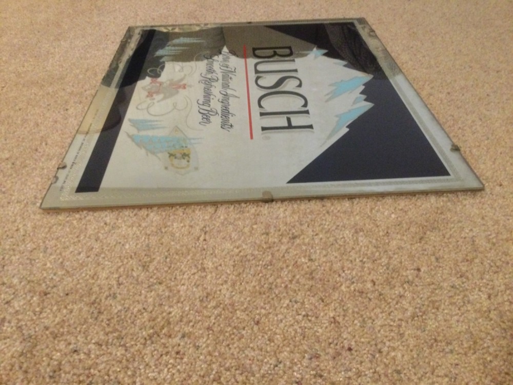 Busch Beer Frameless Mirror 21.5 x 18