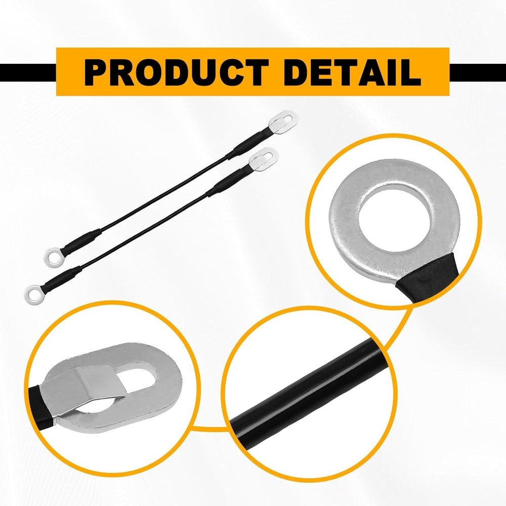 2 Pcs Tailgate Cable Tailgate Lift Support, Compatible with Tailgate Parts,
