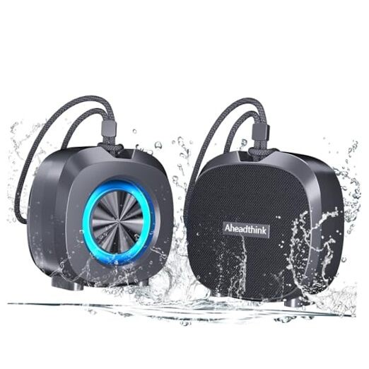 Bluetooth Speaker, Portable Wireless, IPX5 Waterproof Speaker, Bluetooth Black
