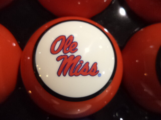 Ole Miss Billiard Ball Set