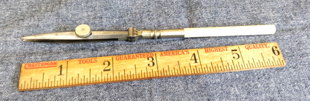 Vintage drafting  Pen with white handle Bone?