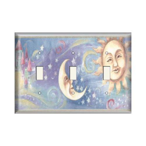 SnazzySwitch Sun And Moon Decorative Light Switch Plate Cover