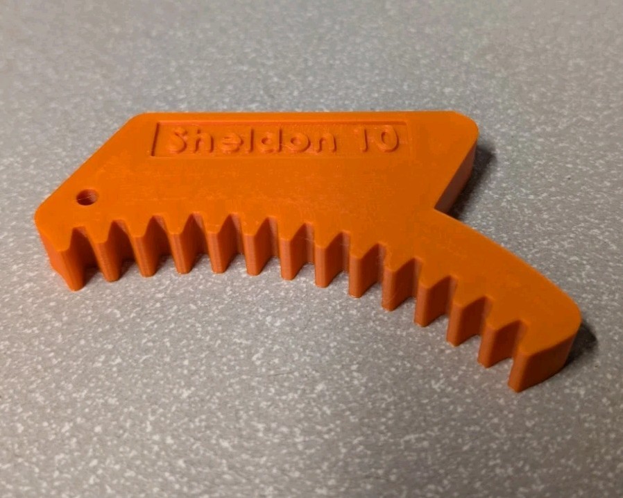 Sheldon 10" Lathe Spindle Lock Wedge Stop - Remove & Install Chuck - ORANGE