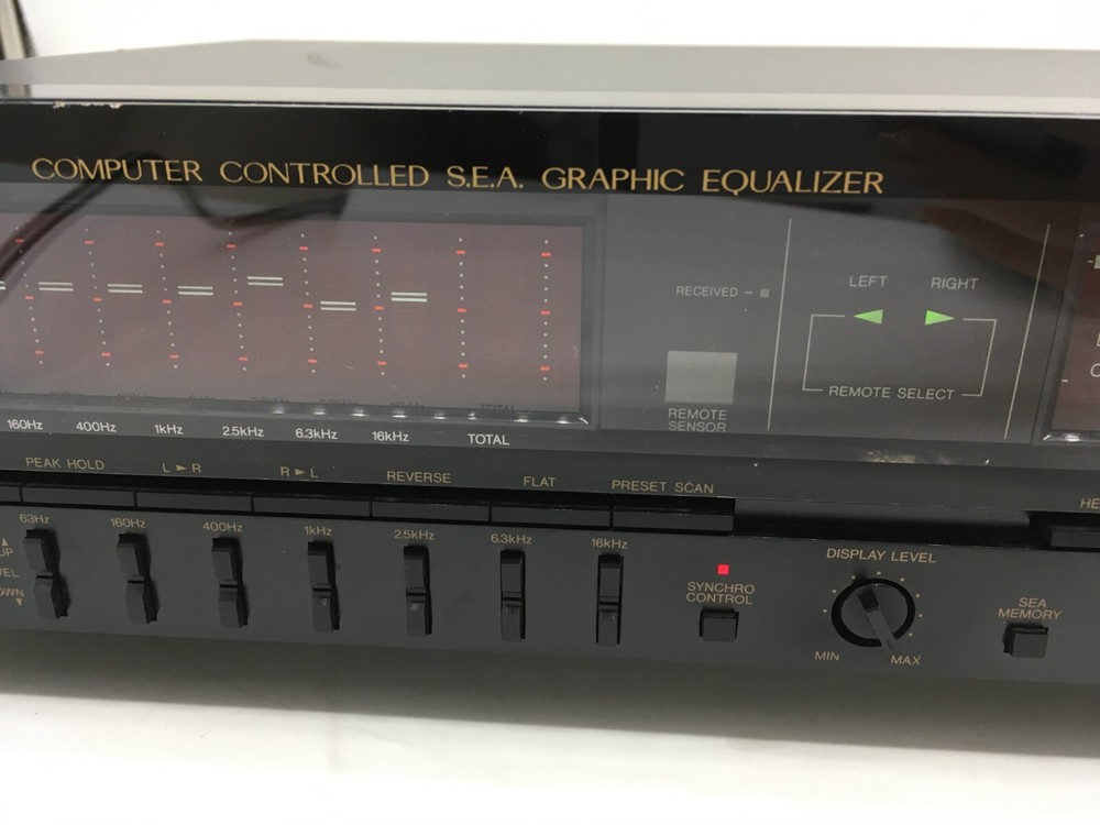 VICTOR SEA-M770 Graphic Equalizer Spectrum Analyzer Black Working Tested