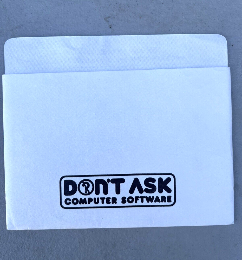 1982 Tronix SAM Software Automatic Mouth Apple II Disk & Owners Manual Don't Ask