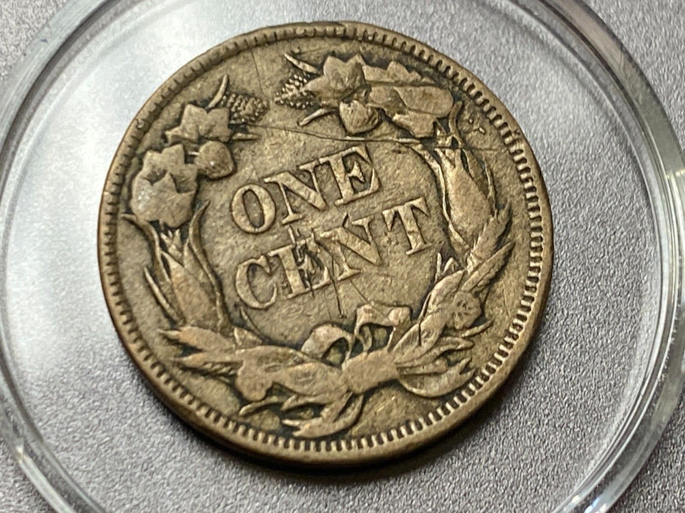 1857 1C Flying Eagle Cent Nice Details One Cent Coin
