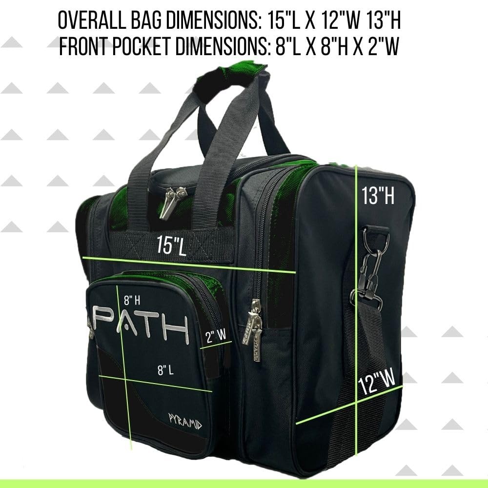 Path Deluxe Single Tote - Black/Hunter Green