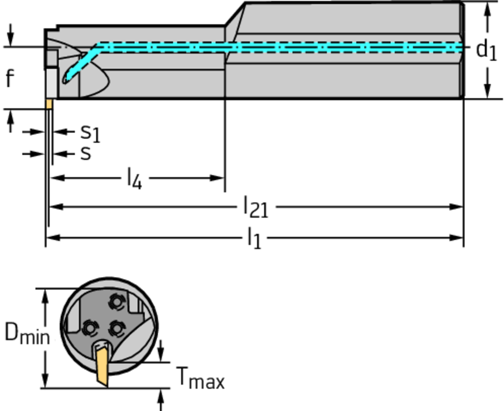 NEW Walter Cut Grooving module – Internal grooving MSS-I32R90-2,5D-E