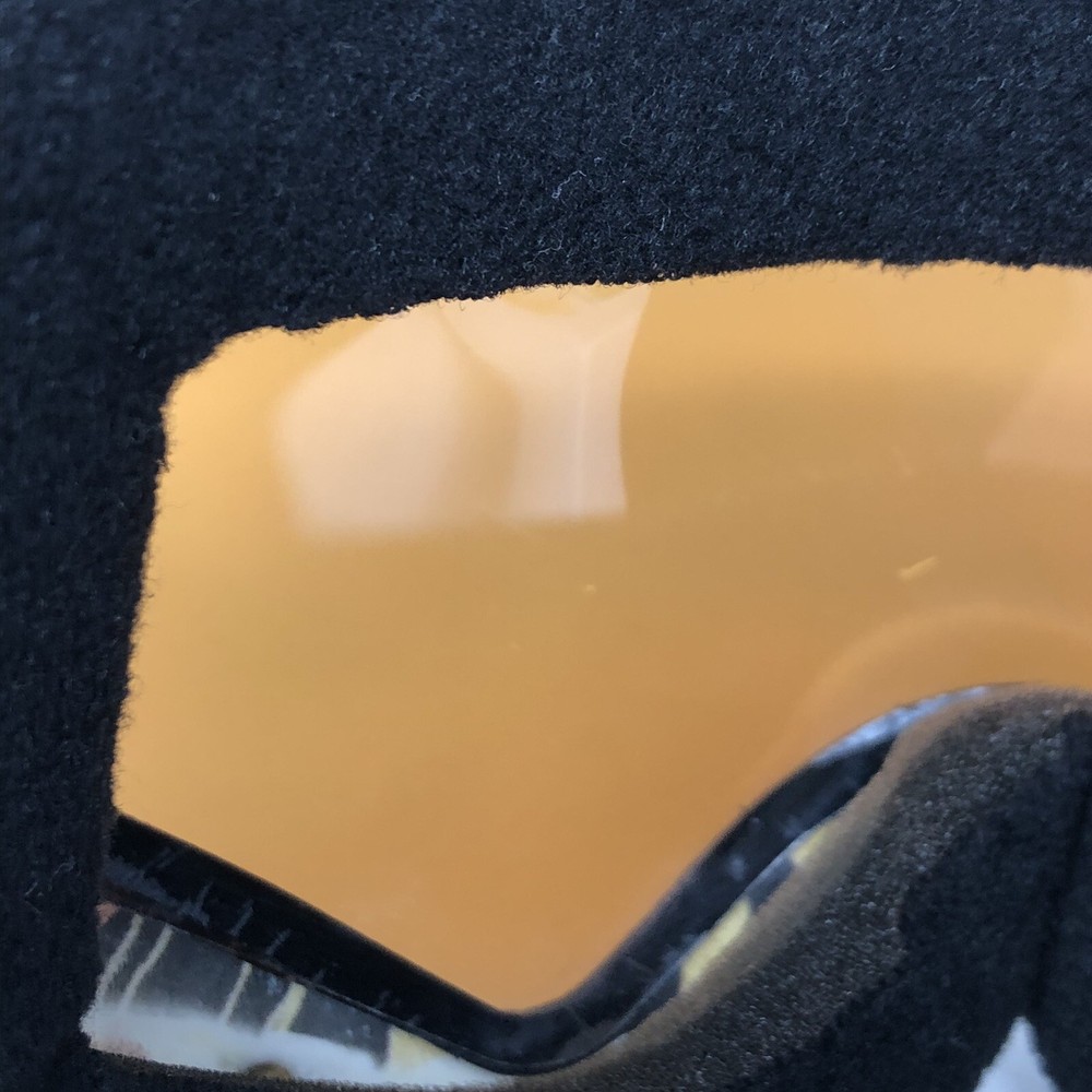 Anon Snowboard Ski Goggles Black Yellow Leaf Plants Pattern Please Read Below
