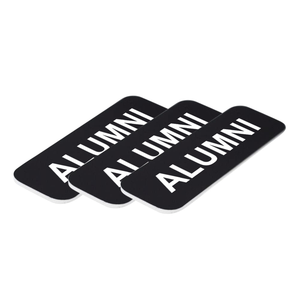 Alumni 1 x 3" Name Tag/Badge, (3 Pack)