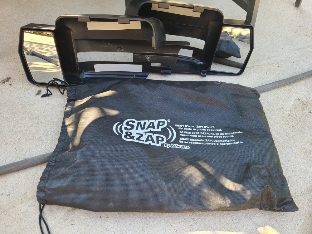 Snap and Zap Tow Mirrors