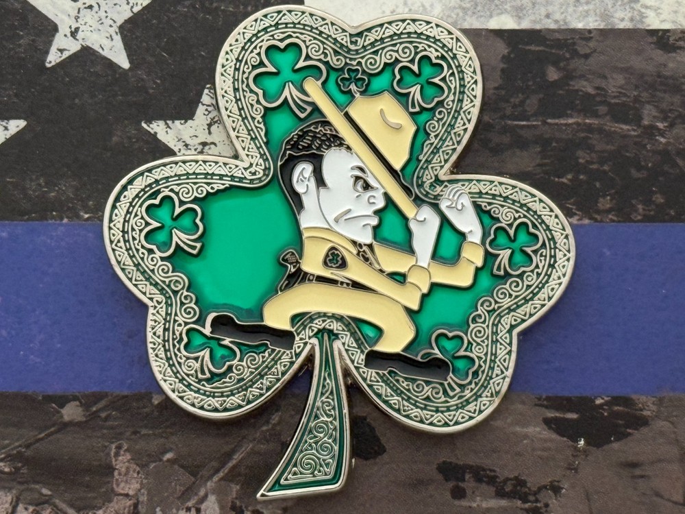 Fighting Crime Clover Challenge Coin