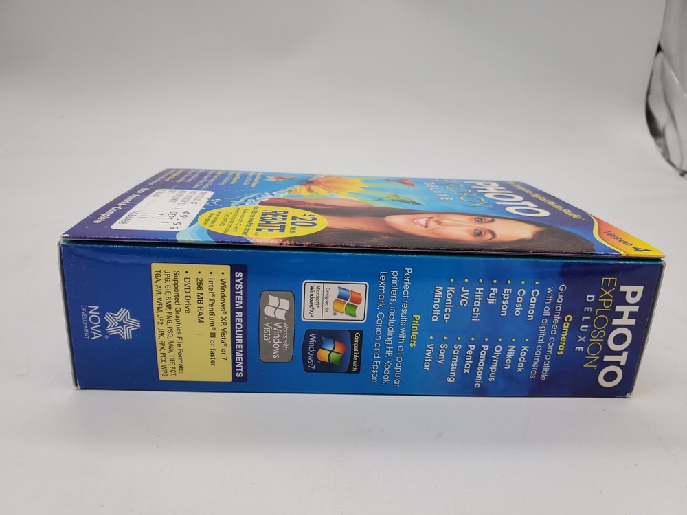 Photo Explosion Deluxe Version 4 (Nova)- Photo Editing Software -New SEALED