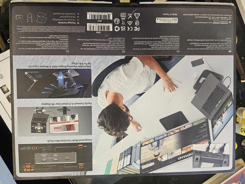 Jt5327 Adjustable Docking Station UNOPENED MULTI-ANGLE (MRSP $110)