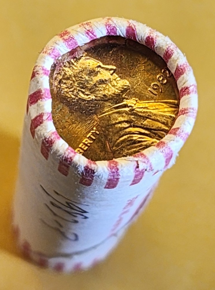 1982-P OBW Penny Roll - BU Lincoln Cent
