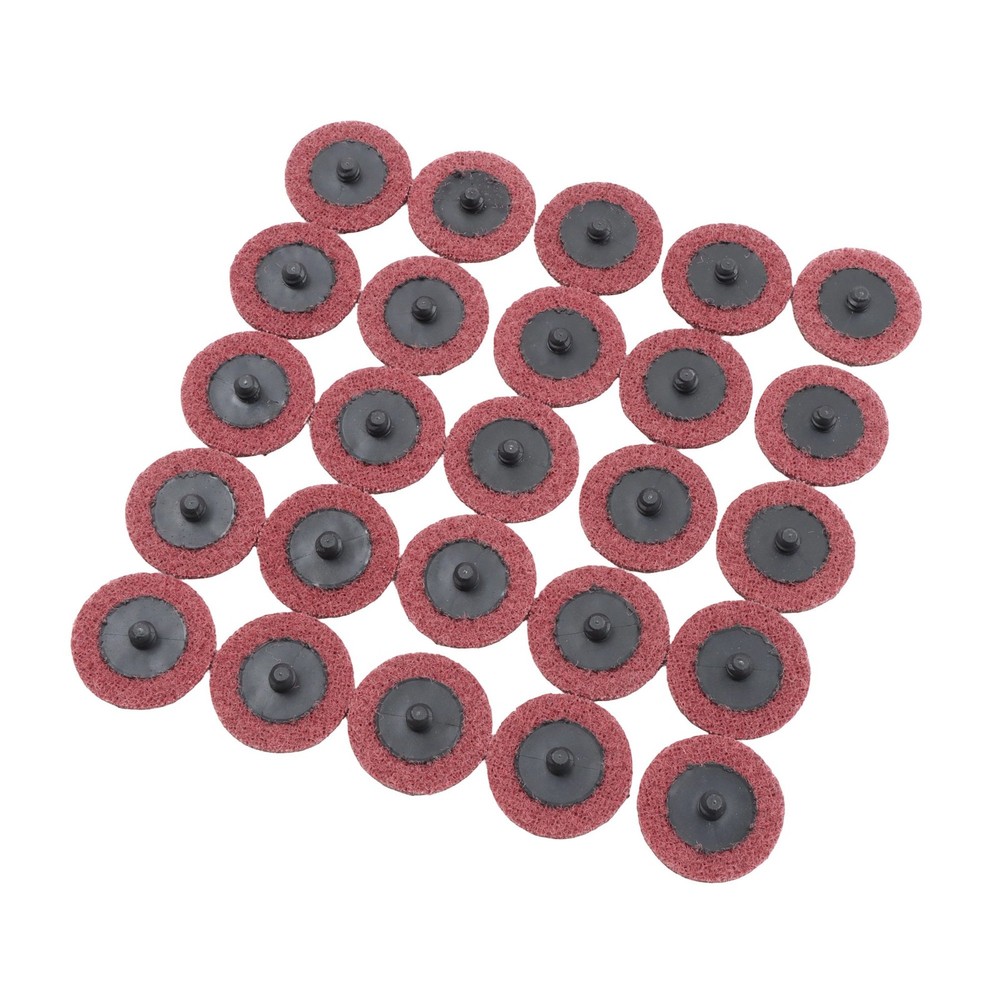 25 Pcs 2 Inch Medium Prep Pad Discs Surface Conditioning Quick Change Discs