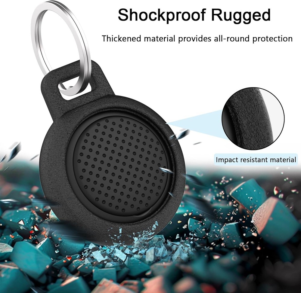 4 Pack Waterproof Airtag Keychain Holder Holder for Key, Backpack, ...