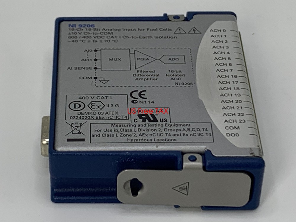 National Instruments NI 9206cDAQ Isolated Analog Input Module Matching interface