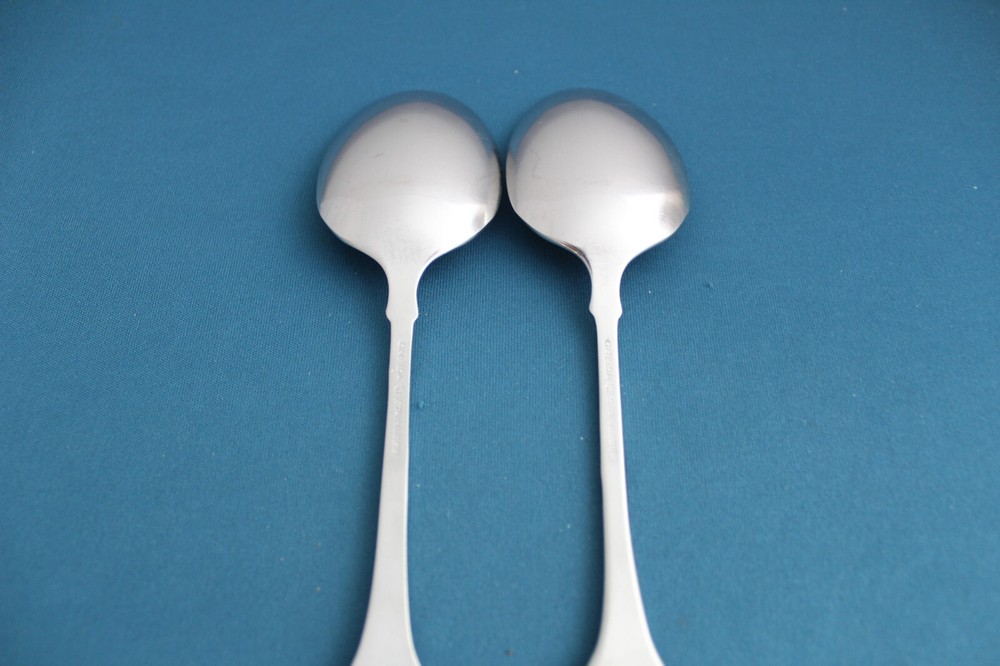 2pc Tablespoons Serving Oneida AMERICAN COLONIAL Stainless 8 1/4"