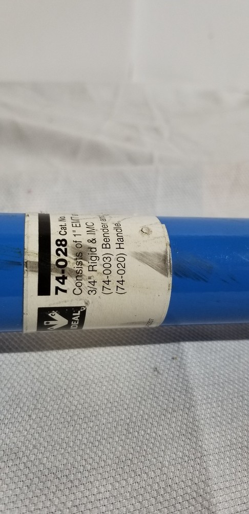 IDEAL CATALOG 74-028 ALUMINUM BENDER WITH HANDLE