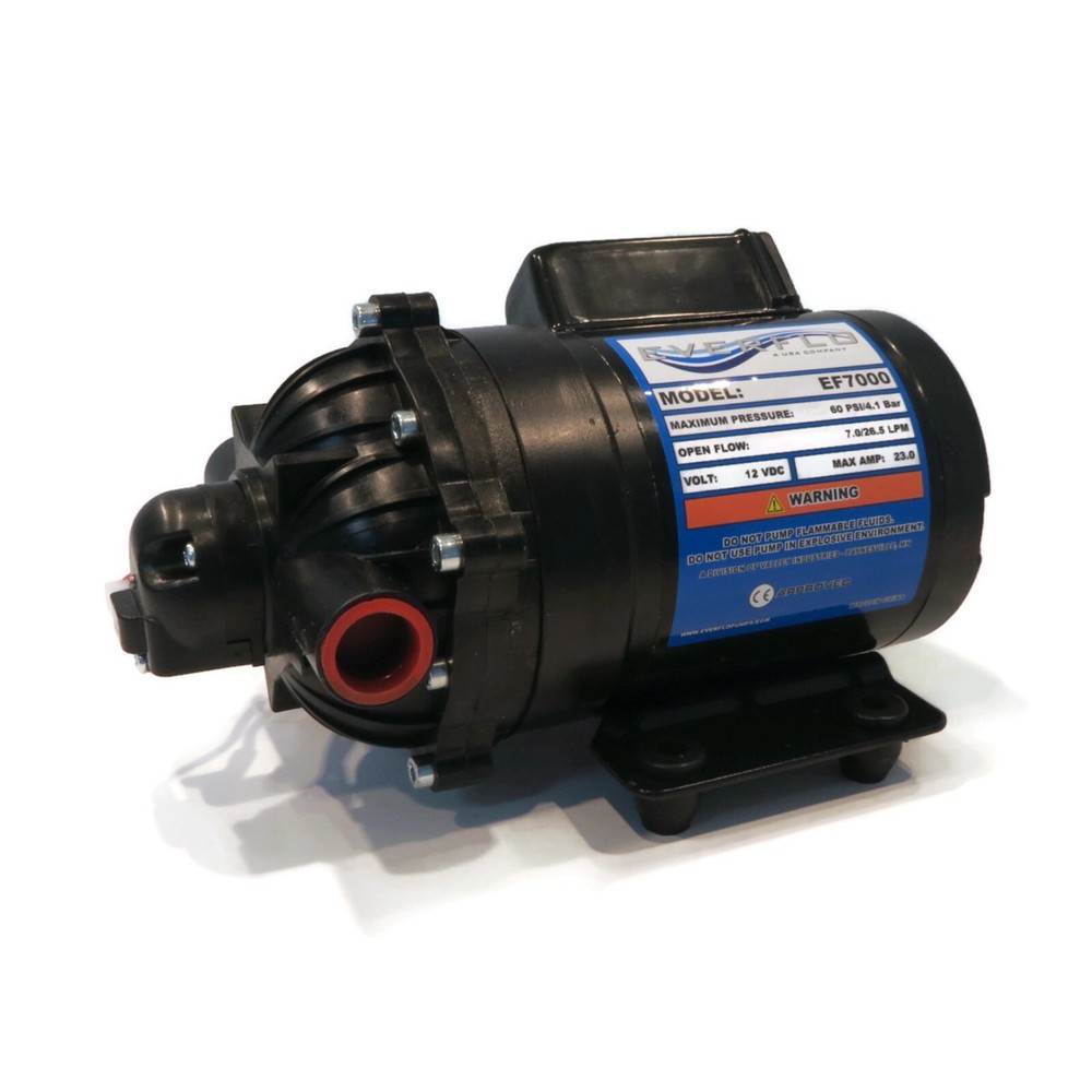 (2 Pack )Everflo 7.0 GPM, Diaphragm Pump for Devalan 7870-101E-SB, 7870101ESB