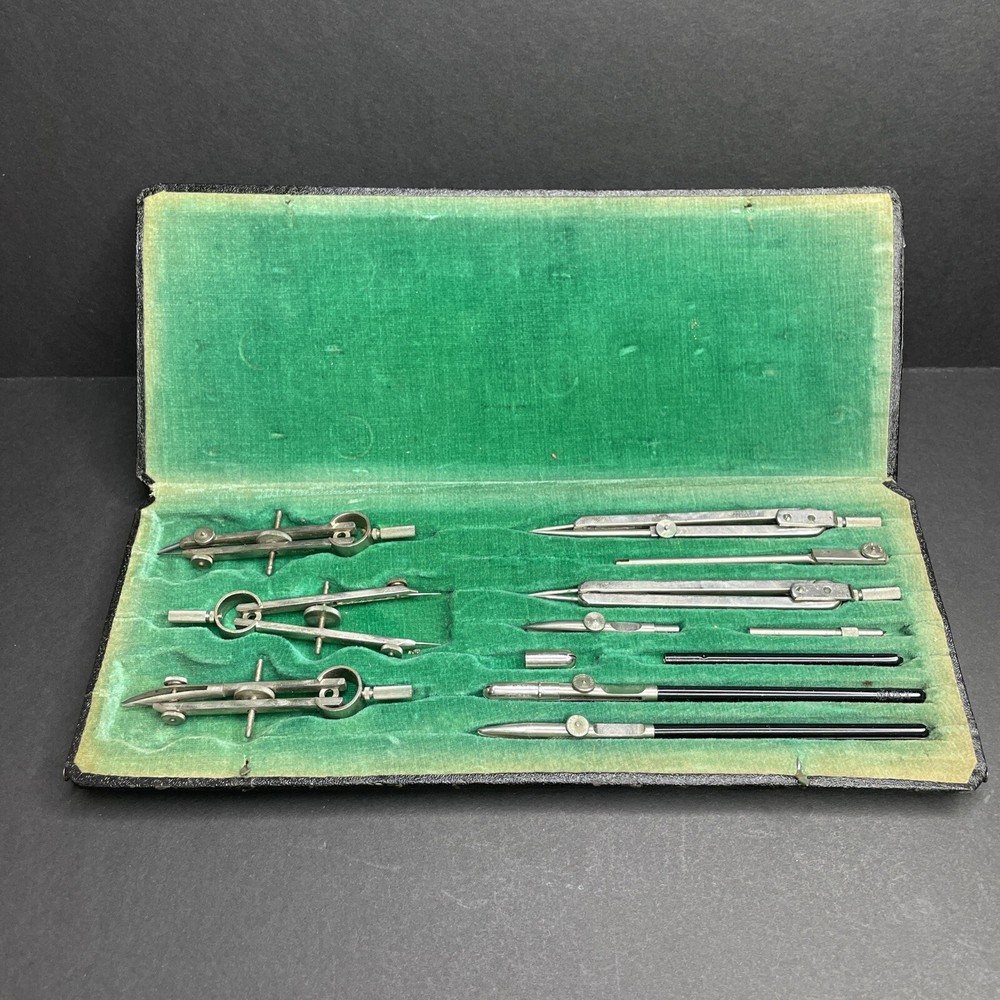 Antique 1930s Alpha Precision Drafting Architects Instruments No. 5 Germany