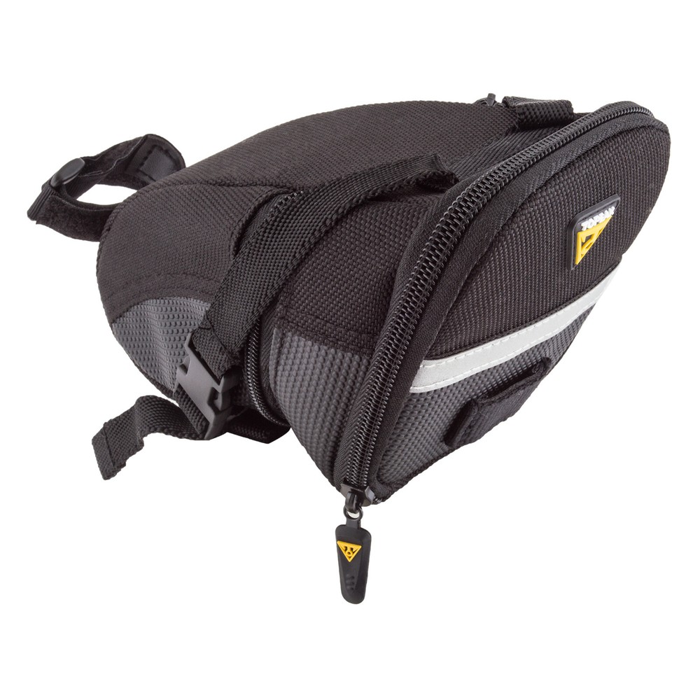 Topeak Aero Wedge Medium Saddle Seatpost Bag Black Expandable Seat Pack TC2261B