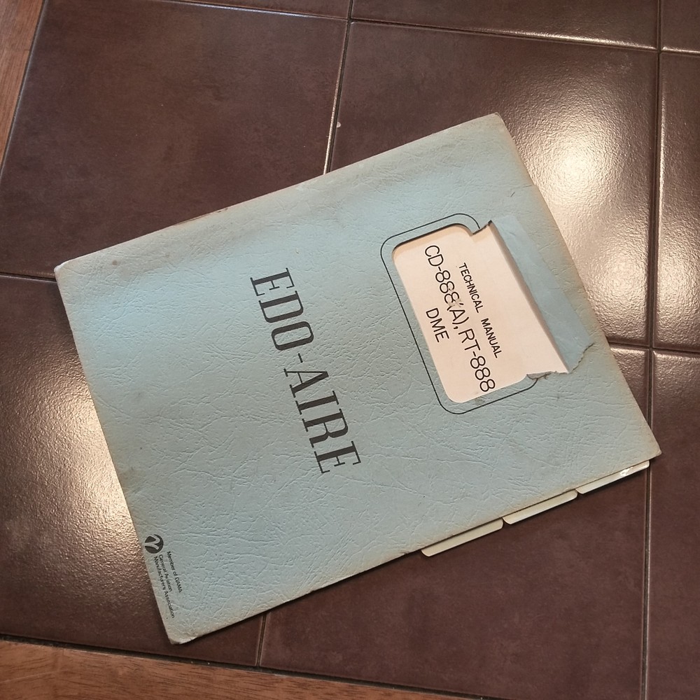 Edo-Aire RT-888 & CD-888(A) DME, install manual