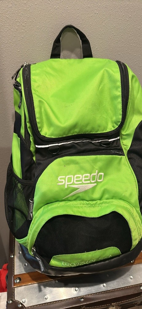 Speedo Green Black Swimming Backpack