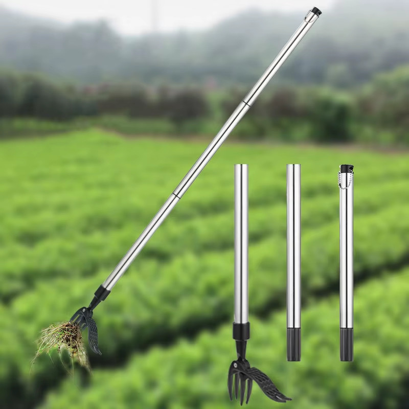 WITH HANDLE Weeder Puller Stand Up Weed Tool Garden Outdoor Root Remover Killer