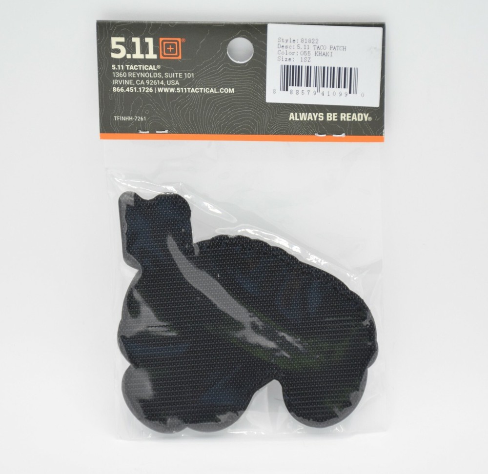 5.11 TACTICAL OFF ROAD "TACO" VEHICLE PATCH LOGO PATCH HOOK/LOOP BACKING