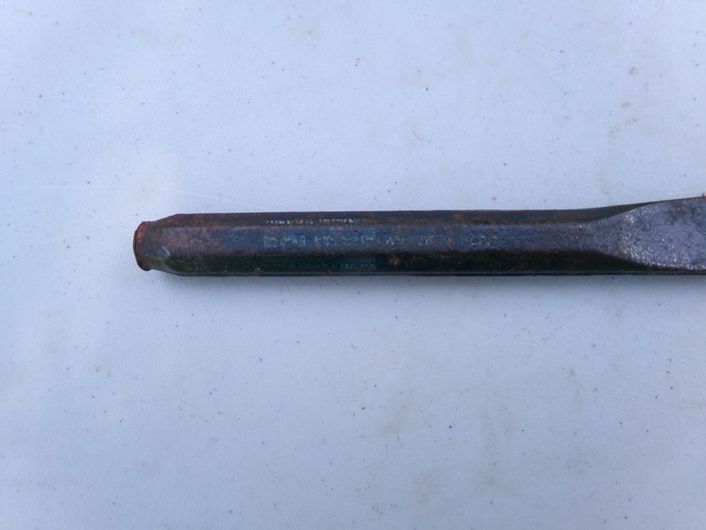 Stone Cold Chisel 9 3/4 Made In England Vintage Tool