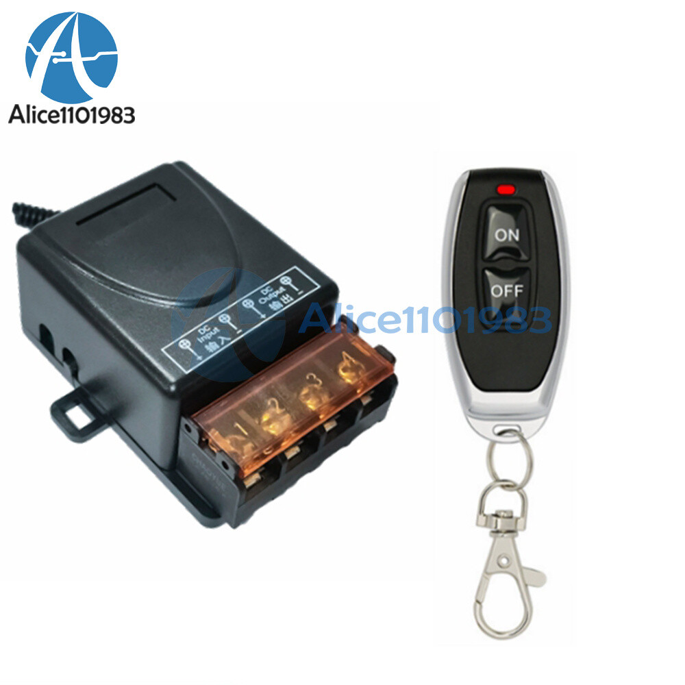 DC 8-72V 433mhz Wireless Remote Control Switch 30A Relay Control Power Switch