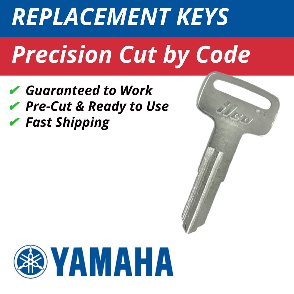 Yamaha Replacement Ignition Key Motorcycle Scooter ATV Cut to Code E79010-E79897