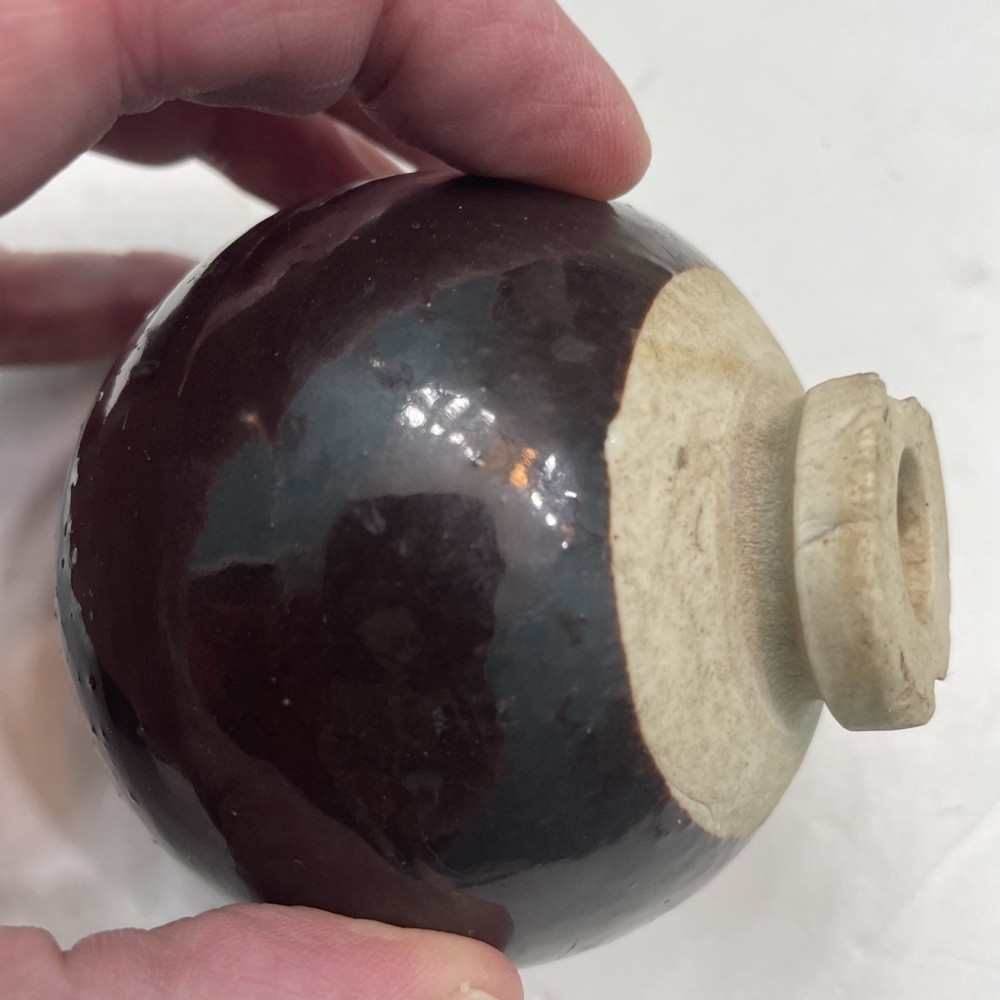 WW2 Japanese Military Type 4 Brown Ceramic Last Ditch