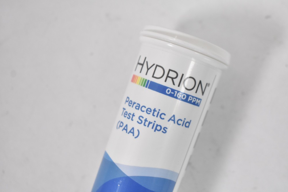 Micro Essential Lab Peracetic Acid PAA Test Strips 0-160 PPM 50 Strips Pack