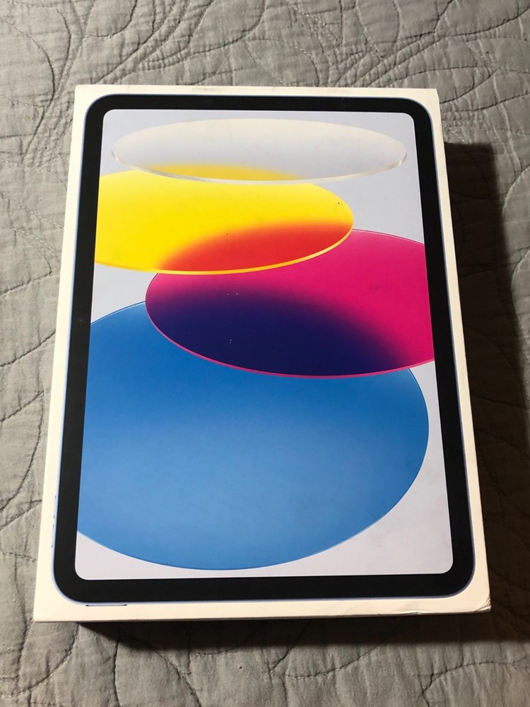 Apple iPad A16 Model A3354  128 GB EMPTY BOX ONLY BLUE