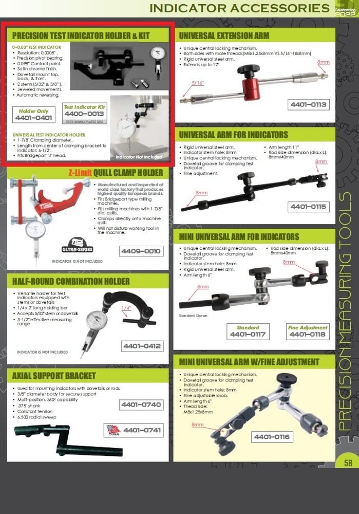 HHIP 4401-0401 Universal Test Indicator Holder