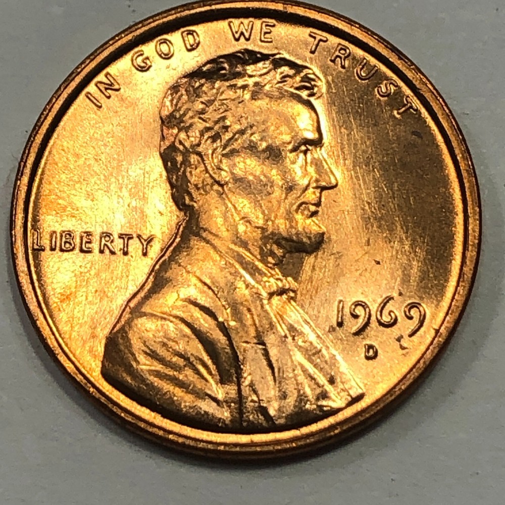 1969 D - Lincoln Memorial Cent