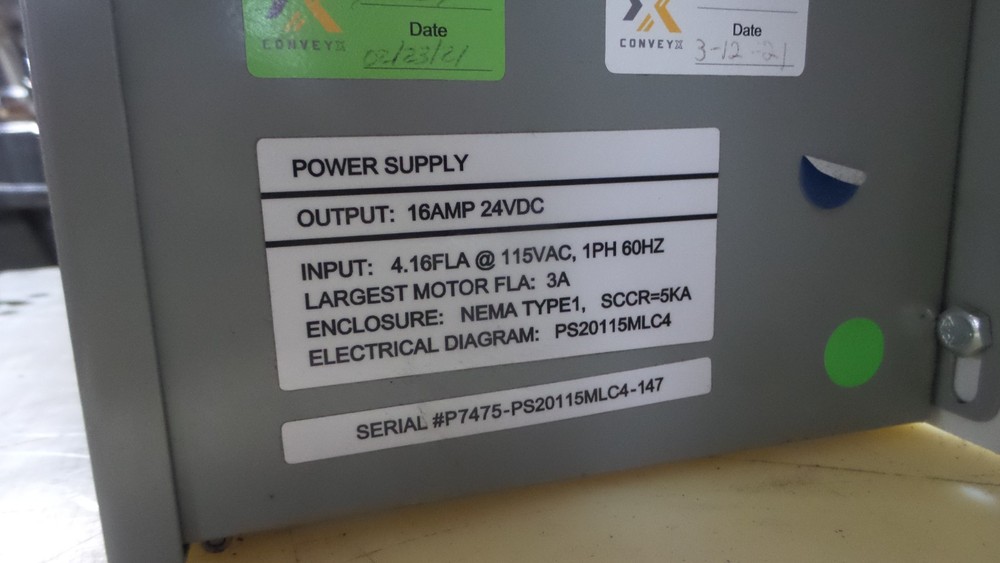 CONVEYX CONVEYOR CONTROL PANEL | Used Working W/ Mounting Bracket