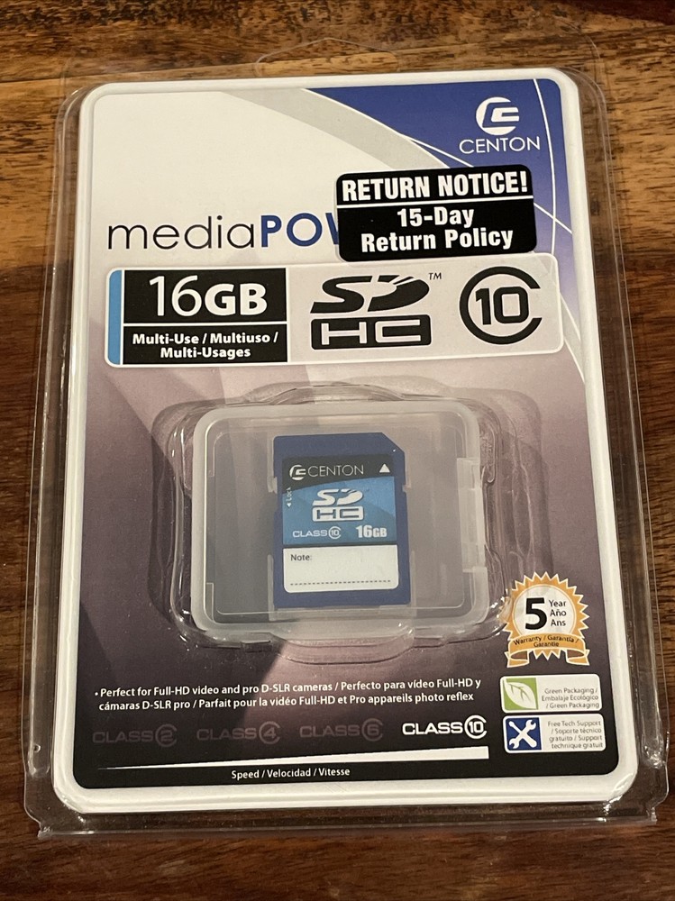 Centon 16 GB Class 10 SDHC Flash Memory Card