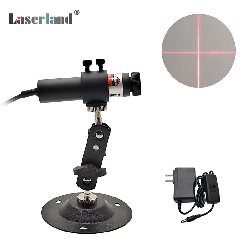 Red Laser Module Focusable Dot Line Cross Location Marker Sawmill Alignment 18mm