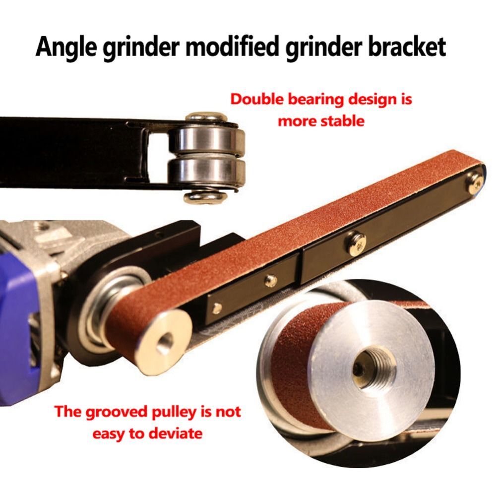 Angle Grinder Modified Belt Sander Grinder Woodworking Sand Belt Machine-Grinder