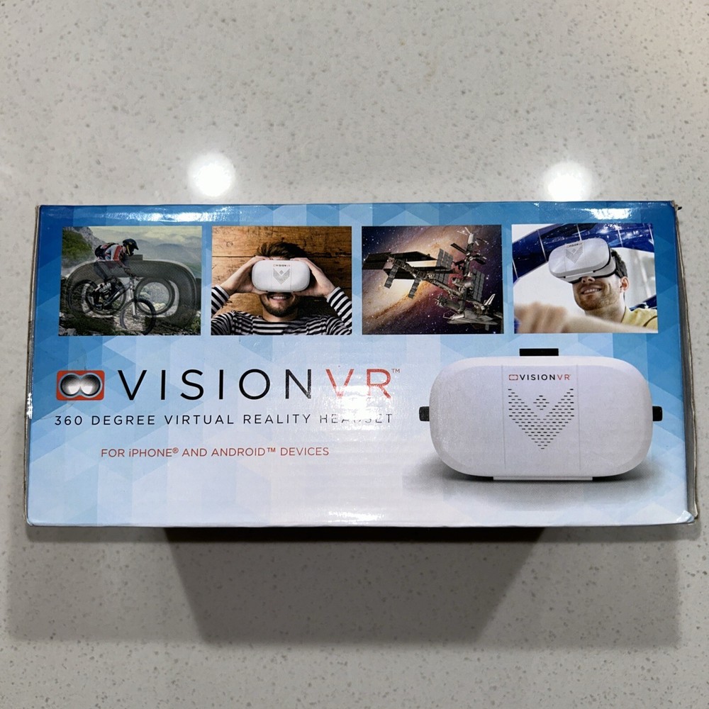 NEW VISION VR 360 DEGREE VIRTUAL REALITY HEADSET FOR iPHONE AND ANDROID DEVICES