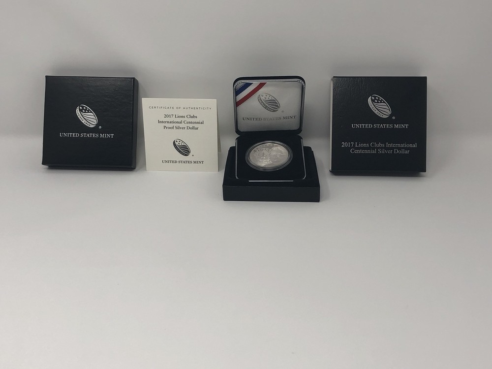 2017 Lions Club Centennial Proof Silver Dollar