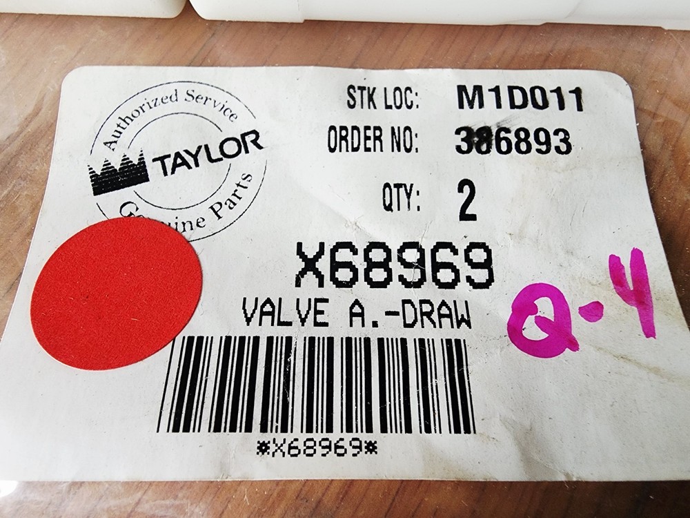 Taylor 68969 Draw Valve